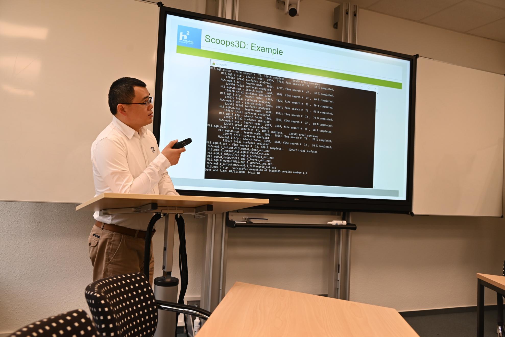 Dr Fengqing Li uses a case study to show how the impact of landslides can be modelled.