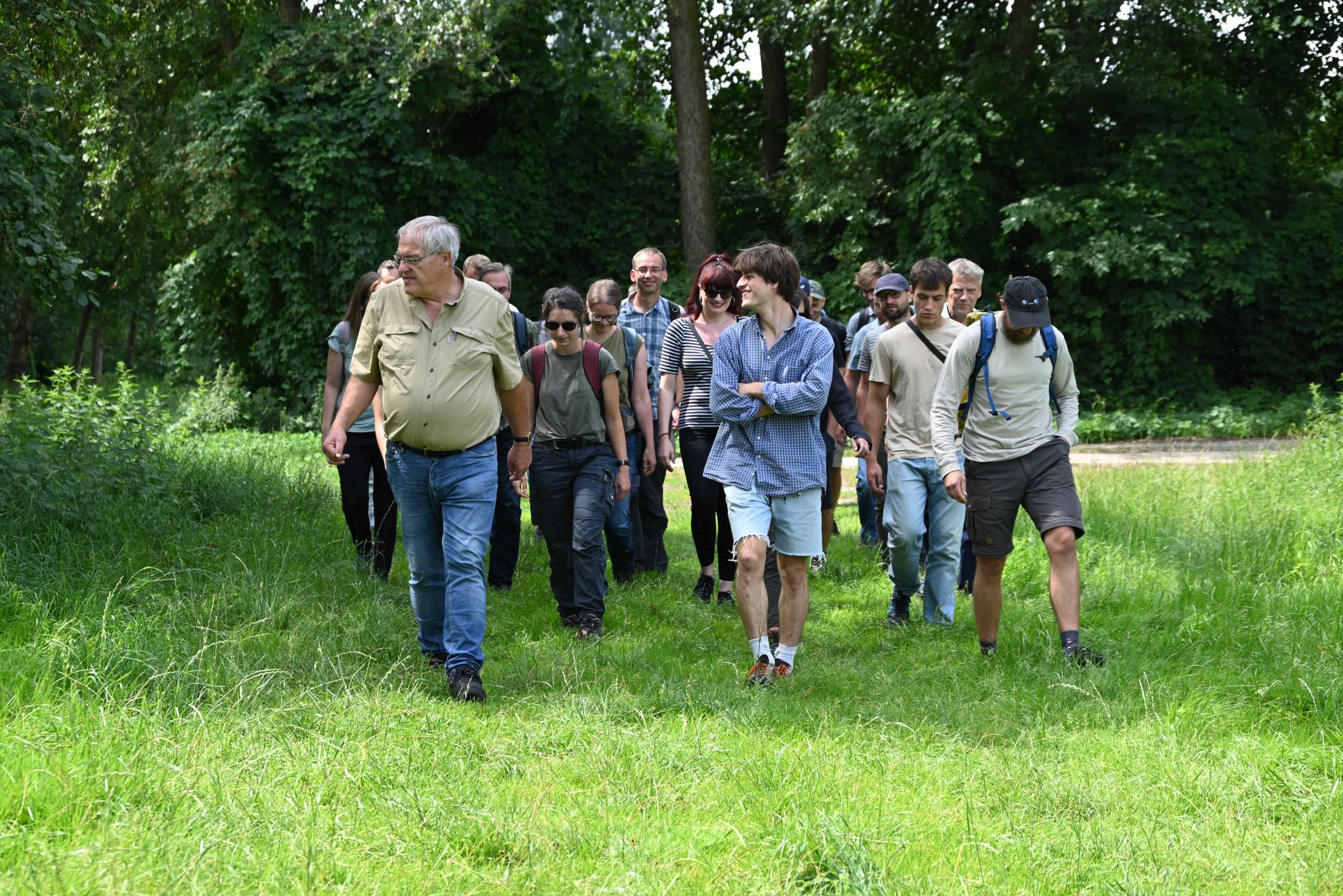 The Rathsbruch nature reserve near Zerbst is to be rewetted and was the focus of the training course.