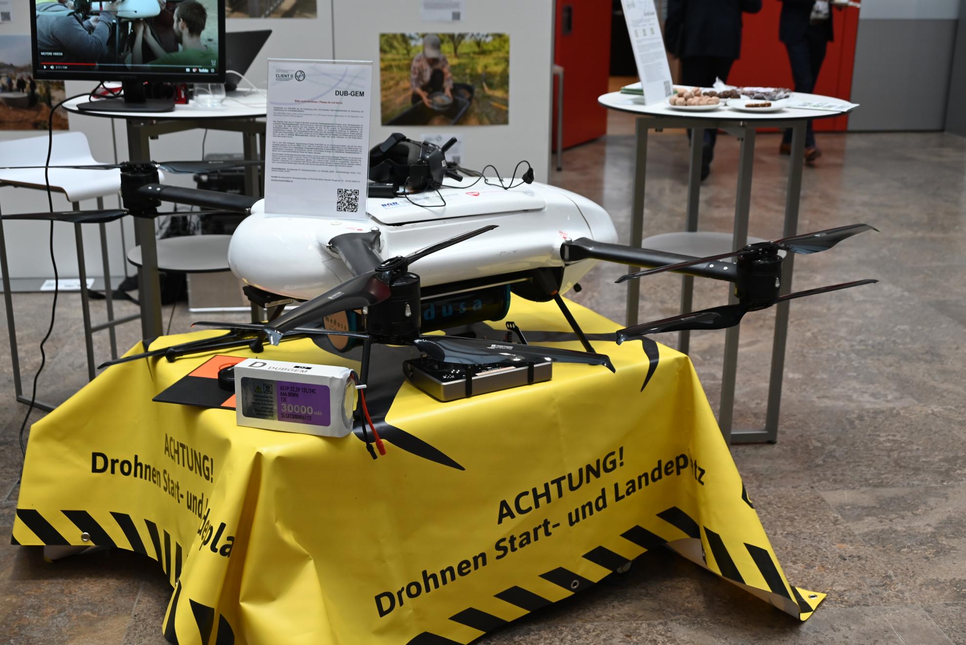 The CLIENT II project DUB-GEM (2019-2022) aimed to investigate radioactive contamination at former uranium mining sites in Central Asia using drones - a cost-effective alternative.