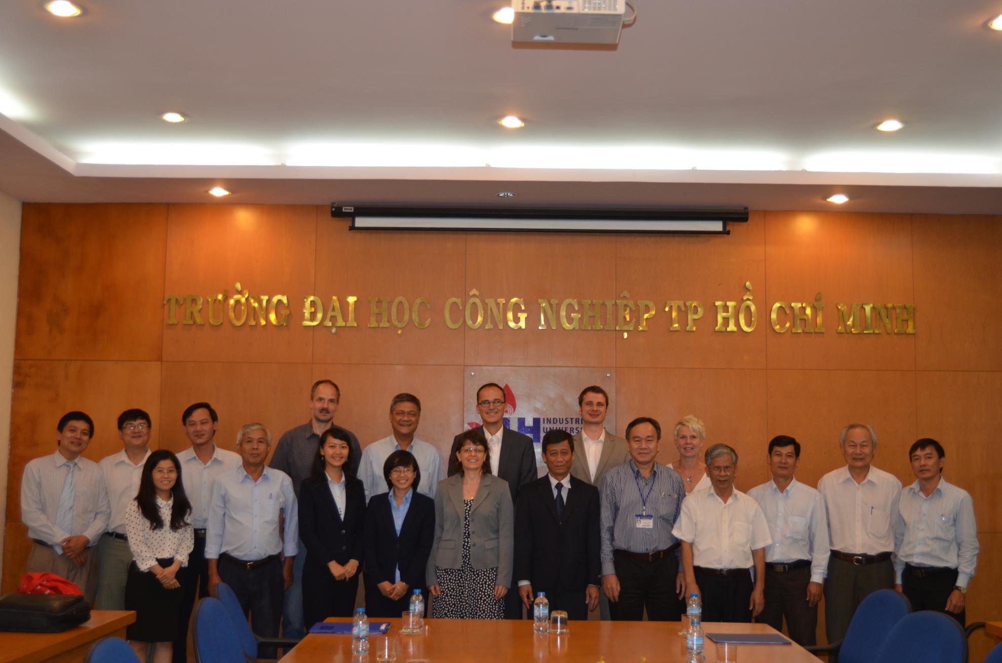 Conference at the Industrial University of Ho Chi Minh City, Vietnam, as part of the CLIENT project SAFEUSE (2013-2016).