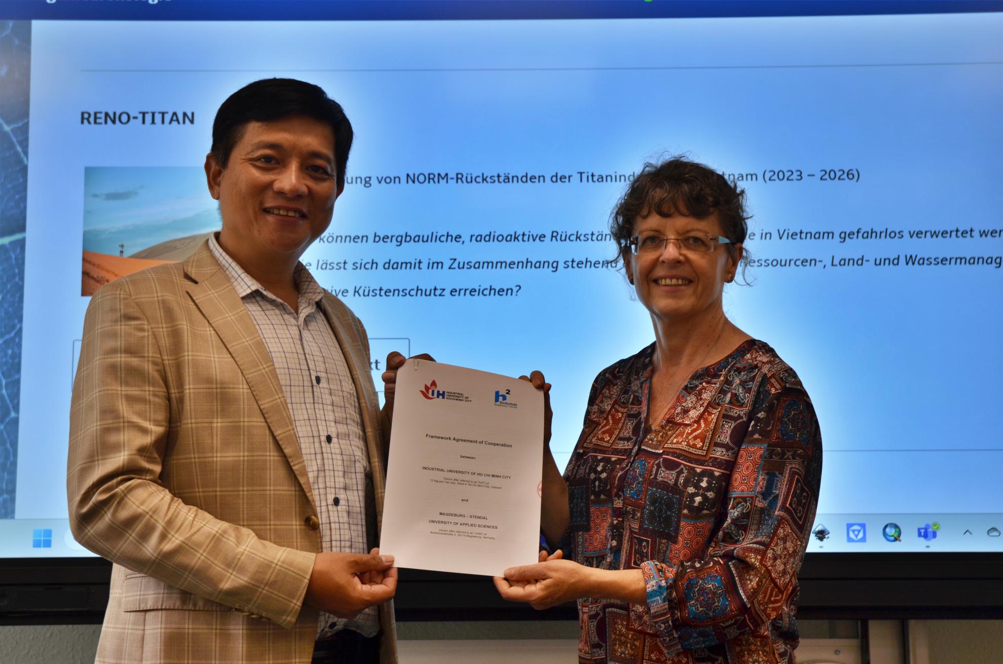 Since 2018, there has been a cooperation agreement between the Industrial University of Ho Chi Minh City, Vietnam, and Magdeburg-Stendal University of Applied Sciences.