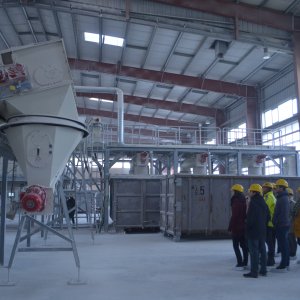 Excursion to the gypsum recycling facility of Mitteldeutsche Umwelt und Entsorgung GmbH (MUEG) in Braunsbedra, Germany