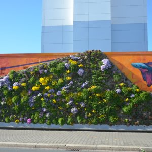 ‘DASmutigeINGE’ – the project combines modern urban greening and art and aims to improve the microclimate and promote biodiversity.