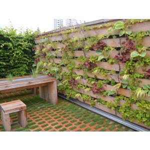 Wall-bound vertical greenery at the Federal Horticultural Show Berlin 2017